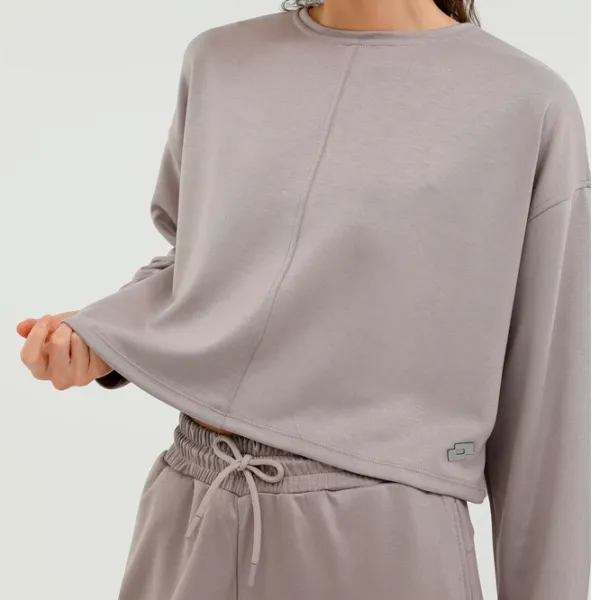 Hanorac pentru femei Lotto W-SD603 LIVA SEATSHIRT 2 A KUM Beige photo 2