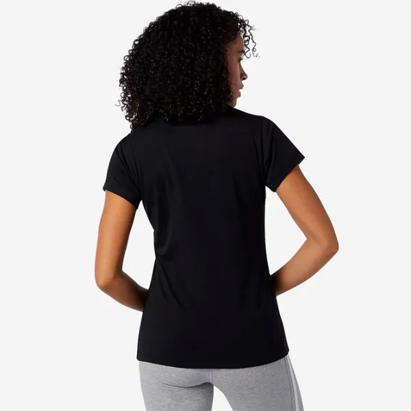 Tricou pentru femei New Balance Shirt Essentials Stacked Logo 30% poliester/ Black photo 5 Tricou pentru femei New Balance Shirt Essentials Stacked Logo 30% poliester/ Black photo 5