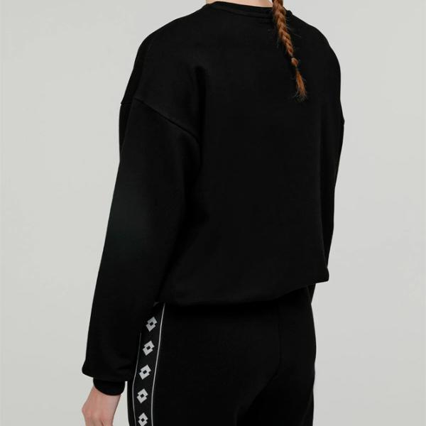 Hanorac pentru femei Lotto DINAMICO W VI SWEAT RN Black photo 2