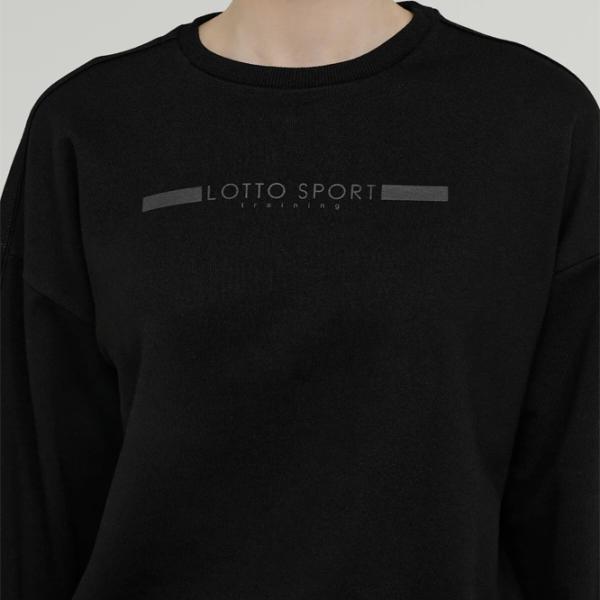 Hanorac pentru femei Lotto DINAMICO W VI SWEAT RN Black photo 4