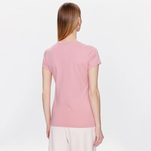Футболка для женщин New Balance Shirt Essentials Stacked Logo 30% полиэстер/ Розовый photo 2
