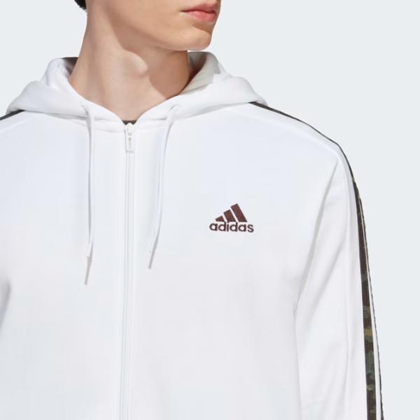 Толстовка для мужчин Adidas Essentials French Terry 3-Stripes Прямой/ Белый photo 6