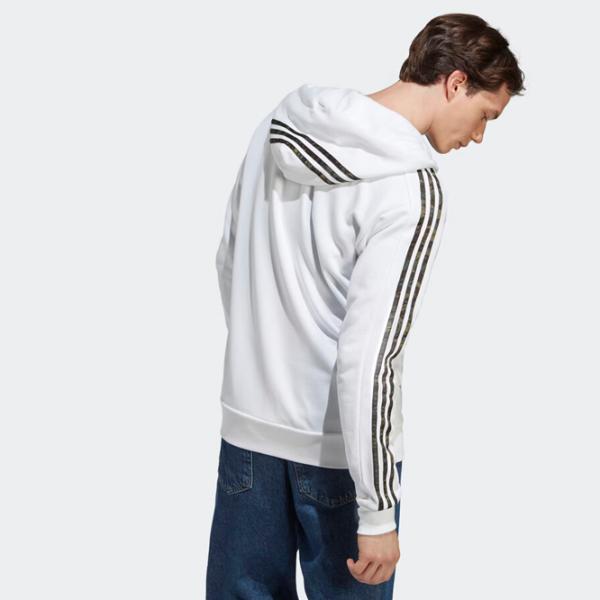 Толстовка для мужчин Adidas Essentials French Terry 3-Stripes Прямой/ Белый photo 3