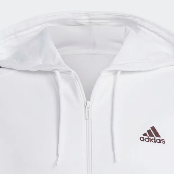 Hanorac pentru bărbați Adidas Essentials French Terry 3-Stripes Drept/ White photo 5