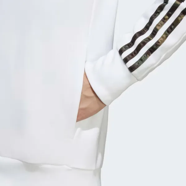 Hanorac pentru bărbați Adidas Essentials French Terry 3-Stripes Drept/ White photo 7