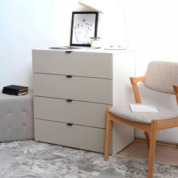 Comodă Fabrik Home Hardy 87 x 80 x 47/ MDF/ Light grey matte photo 3 Comodă Fabrik Home Hardy 87 x 80 x 47/ MDF/ Light grey matte photo 3