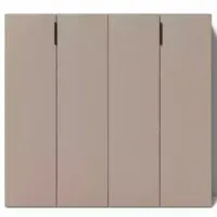 Comodă Fabrik Home Hardy 4 87 x 80 x 47/ MDF/ Clay grey photo 2