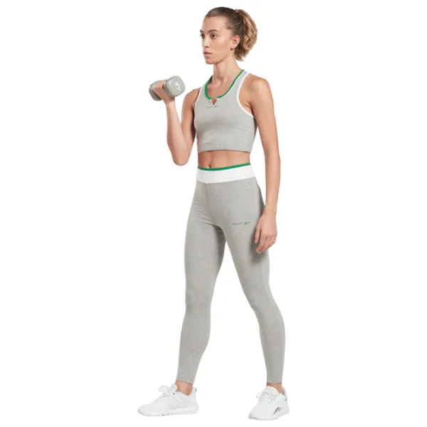 Colanți sport pentru femei Reebok RIE Cotton M/ Gray photo 2 Colanți sport pentru femei Reebok RIE Cotton M/ Gray photo 2
