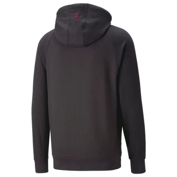 Hanorac pentru bărbați Puma Ferrari Race Hooded Sweat Jacket Drept/ Black photo 2