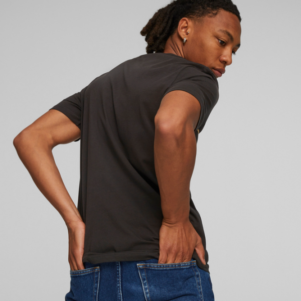 Футболка для мужчин Puma Ess+ Minimal Gold Tee 100% хлопок/ Черный photo 4