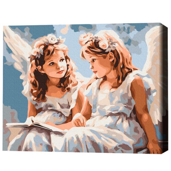 Pictură pe numere BrushMe Îngerii 50 x 40 cm/ Orizontală photo 2 Pictură pe numere BrushMe Îngerii 50 x 40 cm/ Orizontală photo 2