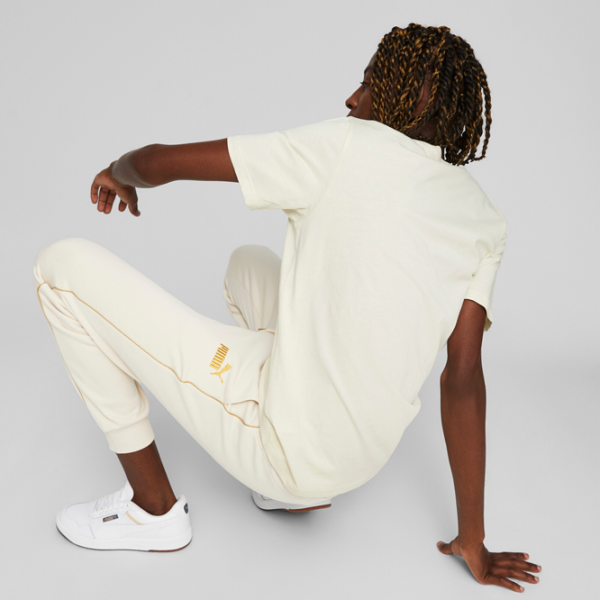Футболка для мужчин Puma Ess+ Minimal Gold Tee 100% хлопок/ Альпийский снег photo 4