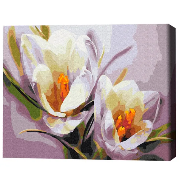 Pictură pe numere BrushMe Crocuși 50 x 40 cm/ Orizontală photo 3 Pictură pe numere BrushMe Crocuși 50 x 40 cm/ Orizontală photo 3
