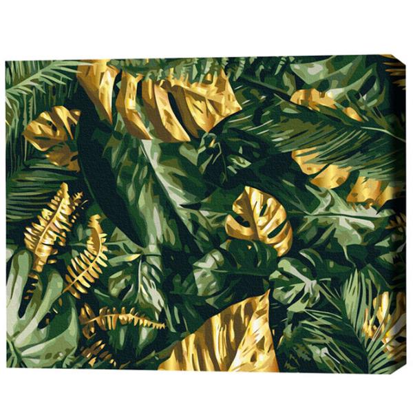 Картина по номерам BrushMe Пальмовые листья 50 x 40 см/ Горизонтальная photo 3 Картина по номерам BrushMe Пальмовые листья 50 x 40 см/ Горизонтальная photo 3