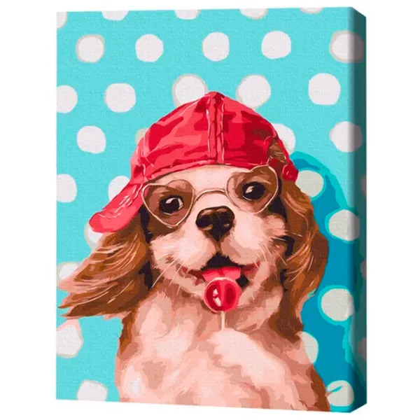 Картина по номерам BrushMe Собака с леденцом 50 x 40 см/ Вертикальная photo 3 Картина по номерам BrushMe Собака с леденцом 50 x 40 см/ Вертикальная photo 3