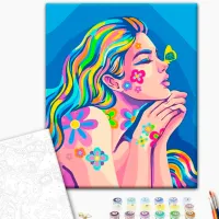Картина по номерам BrushMe Неоновые мечты 50 x 40 см/ Вертикальная photo 2