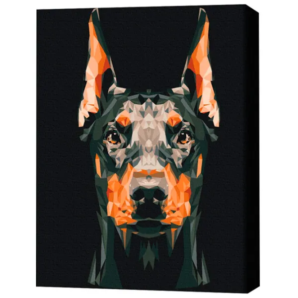 Картина по номерам BrushMe Доберман 50 x 40 см/ Вертикальная photo 3 Картина по номерам BrushMe Доберман 50 x 40 см/ Вертикальная photo 3