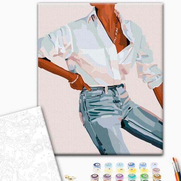 Картина по номерам BrushMe Стильная гармония 50 x 40 см/ Вертикальная photo 2