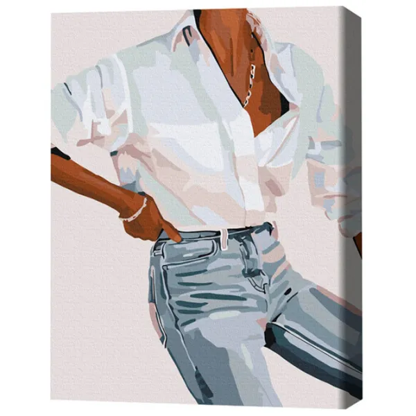 Картина по номерам BrushMe Стильная гармония 50 x 40 см/ Вертикальная photo 3