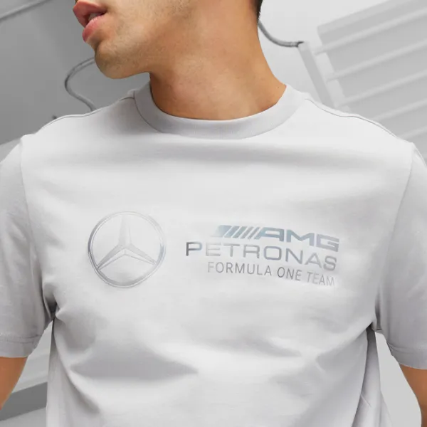 Футболка для мужчин Puma Mapf1 Logo Tee 100% хлопок/ Серебристый photo 6