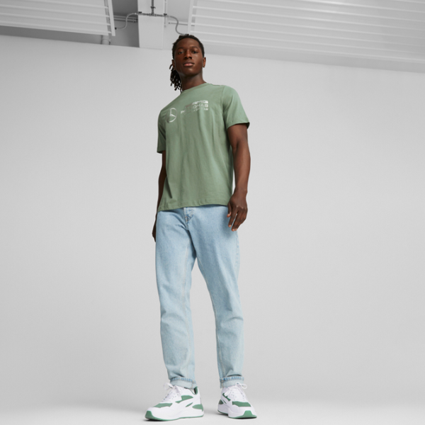 Tricou pentru bărbați Puma Mapf1 Logo Tee 100% bumbac/ Eucalyptus photo 5