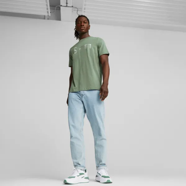 Футболка для мужчин Puma Mapf1 Logo Tee 100% хлопок/ Эвкалипт photo 5