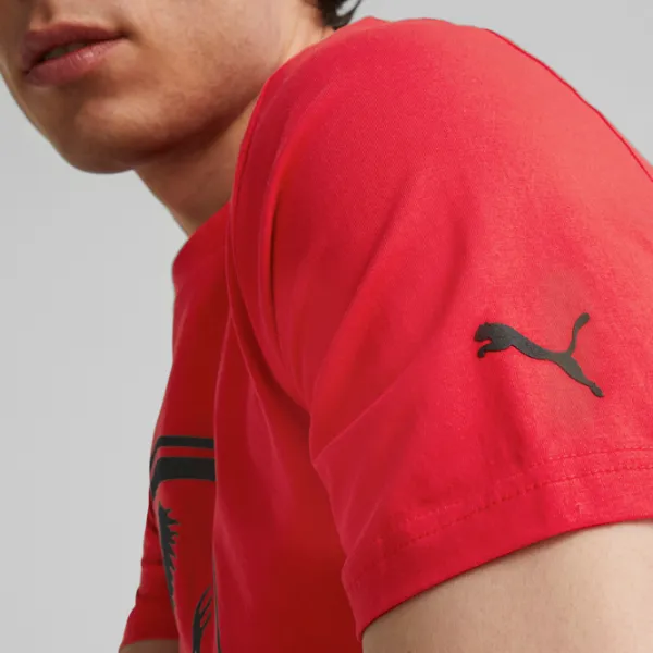 Футболка для мужчин Puma Ferrari Race Tonal Big Shield Tee 100% хлопок/ Красный photo 7