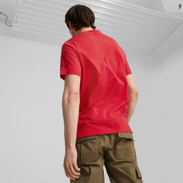 Футболка для мужчин Puma Ferrari Race Tonal Big Shield Tee 100% хлопок/ Красный photo 4