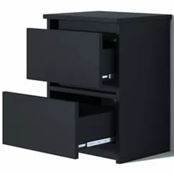 Тумбочки Fabrik Home Havana 55см x 40.5см x 33.5см/ ЛДСП/ Black photo 2