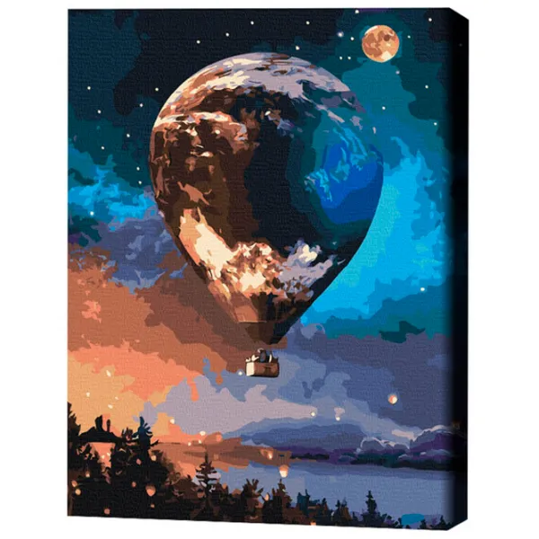 Pictură pe numere BrushMe Balon stelar 50 x 40 cm/ Verticală photo 3 Pictură pe numere BrushMe Balon stelar 50 x 40 cm/ Verticală photo 3