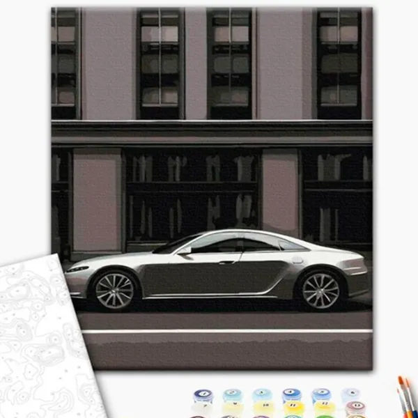 Pictură pe numere BrushMe Mașină metropolitană 50 x 40 cm/ Verticală photo 2