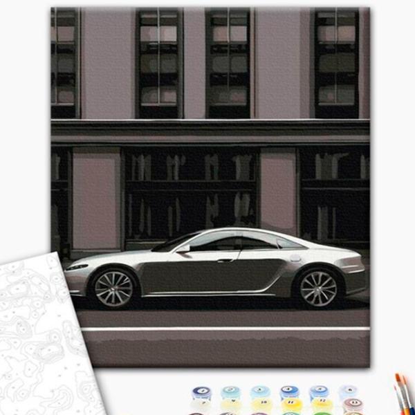 Pictură pe numere BrushMe Mașină metropolitană 50 x 40 cm/ Verticală photo 2