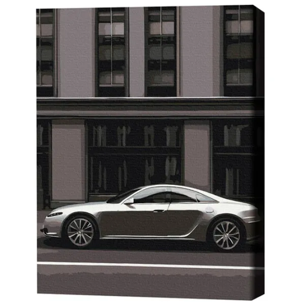 Pictură pe numere BrushMe Mașină metropolitană 50 x 40 cm/ Verticală photo 3