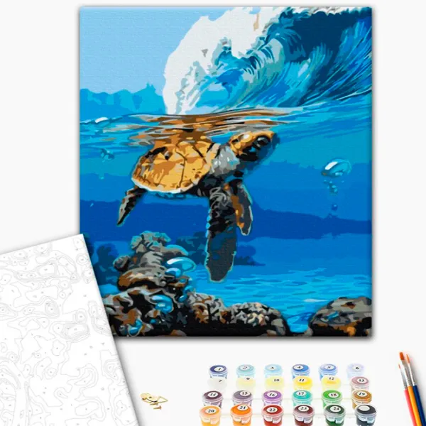 Картина по номерам BrushMe В ожидании серфера 50 x 40 см/ Вертикальная photo 2