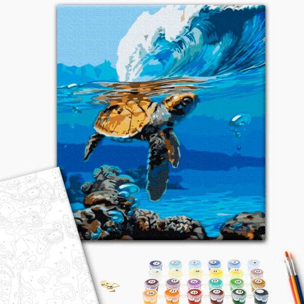 Картина по номерам BrushMe В ожидании серфера 50 x 40 см/ Вертикальная photo 2