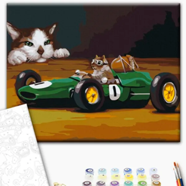 Картина по номерам BrushMe Безумное авто 50 x 40 см/ Горизонтальная photo 2 Картина по номерам BrushMe Безумное авто 50 x 40 см/ Горизонтальная photo 2