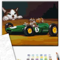 Картина по номерам BrushMe Безумное авто 50 x 40 см/ Горизонтальная photo 2