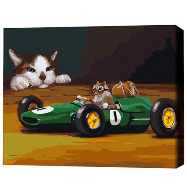 Картина по номерам BrushMe Безумное авто 50 x 40 см/ Горизонтальная photo 3 Картина по номерам BrushMe Безумное авто 50 x 40 см/ Горизонтальная photo 3