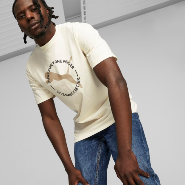 Футболка для мужчин Puma Better Sportswear Tee 100% хлопок/ Бежевый photo 3