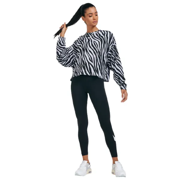 Тайтсы для женщин Nike Sportswear Essential Swoosh S/ Черный photo 3 Тайтсы для женщин Nike Sportswear Essential Swoosh S/ Черный photo 3