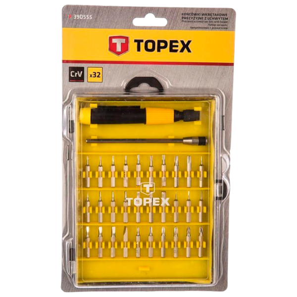 Набор отвёрток Topex 39D555 Количество в наборе: 32 photo 4