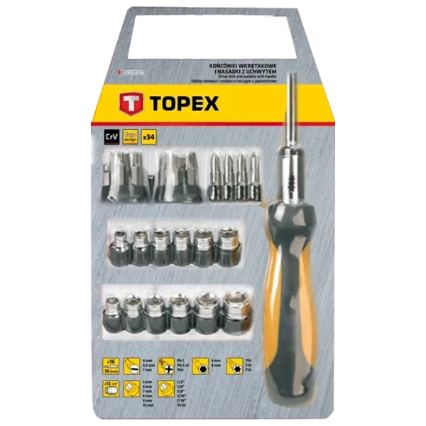 Набор отвёрток Topex 39D356 Количество в наборе: 29 photo 5