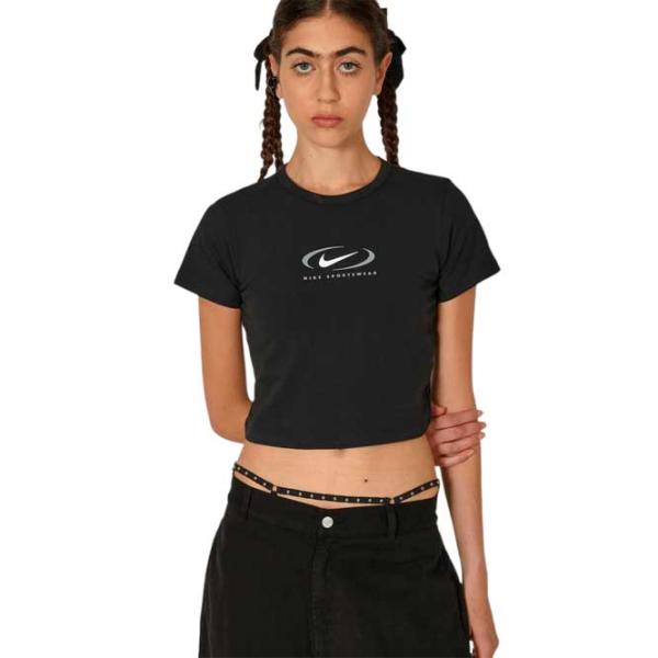 Tricou pentru femei Nike W Nsw Bby Tee Swsh 33% poliester/ Black photo 2