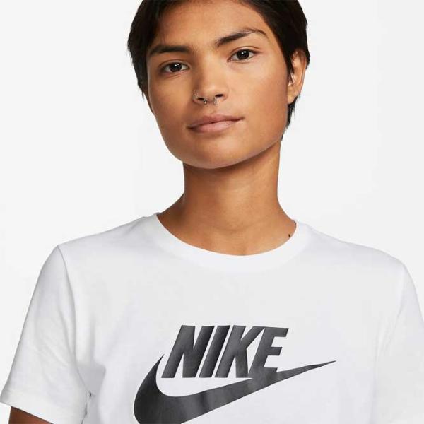 Футболка для женщин Nike W Nsw Tee Essntl Icn Ftra 50% хлопок/ Белый photo 4