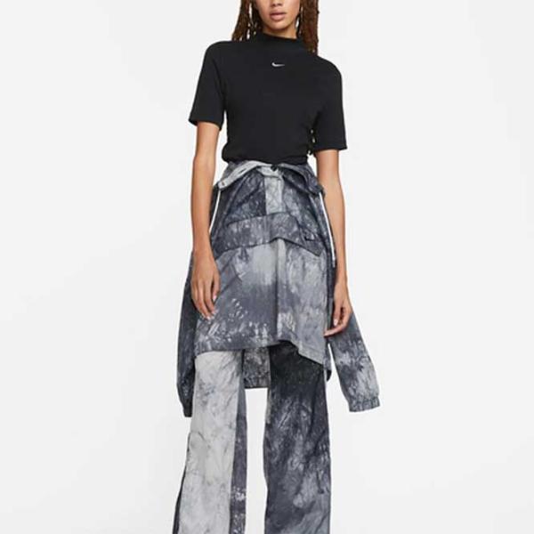 Tricou pentru femei Nike W Nsw Essntl Rib Mock Ss Top 61% poliester/ Black photo 4