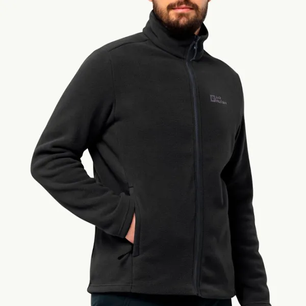 Hanorac pentru bărbați Jack Wolfskin Winterstein Fz M Drept/ Black photo 2