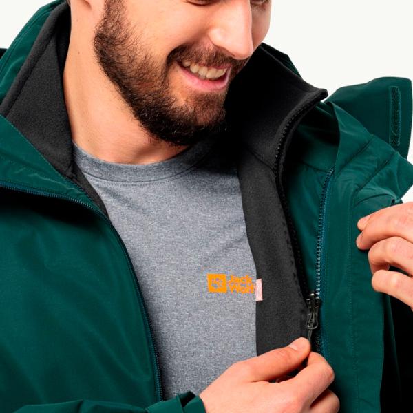 Hanorac pentru bărbați Jack Wolfskin Winterstein Fz M Drept/ Black photo 4