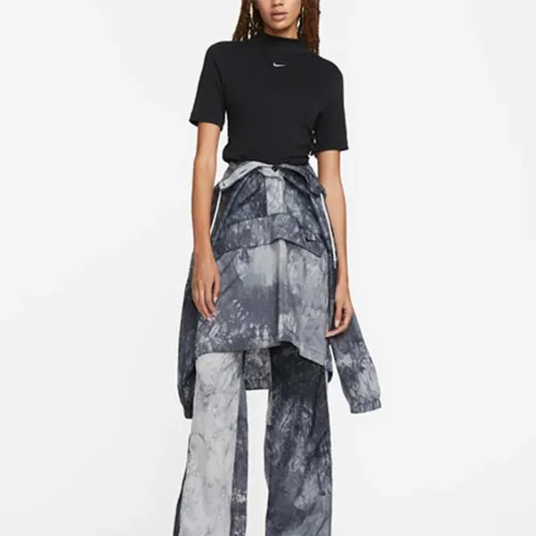 Tricou pentru femei Nike W Nsw Essntl Rib Mock Ss Top 61% poliester/ Black photo 4 Tricou pentru femei Nike W Nsw Essntl Rib Mock Ss Top 61% poliester/ Black photo 4