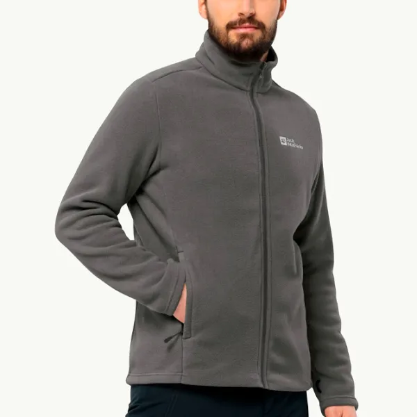 Толстовка для мужчин Jack Wolfskin Winterstein Fz M Прямой/ Грифельный photo 2