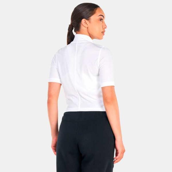 Футболка для женщин Nike W Nsw Essntl Rib Mock Ss Top 9% спандекс/ Белый photo 2